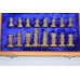 Wooden chess board natural stone pieces toy games gift 8 inch x 8 inch